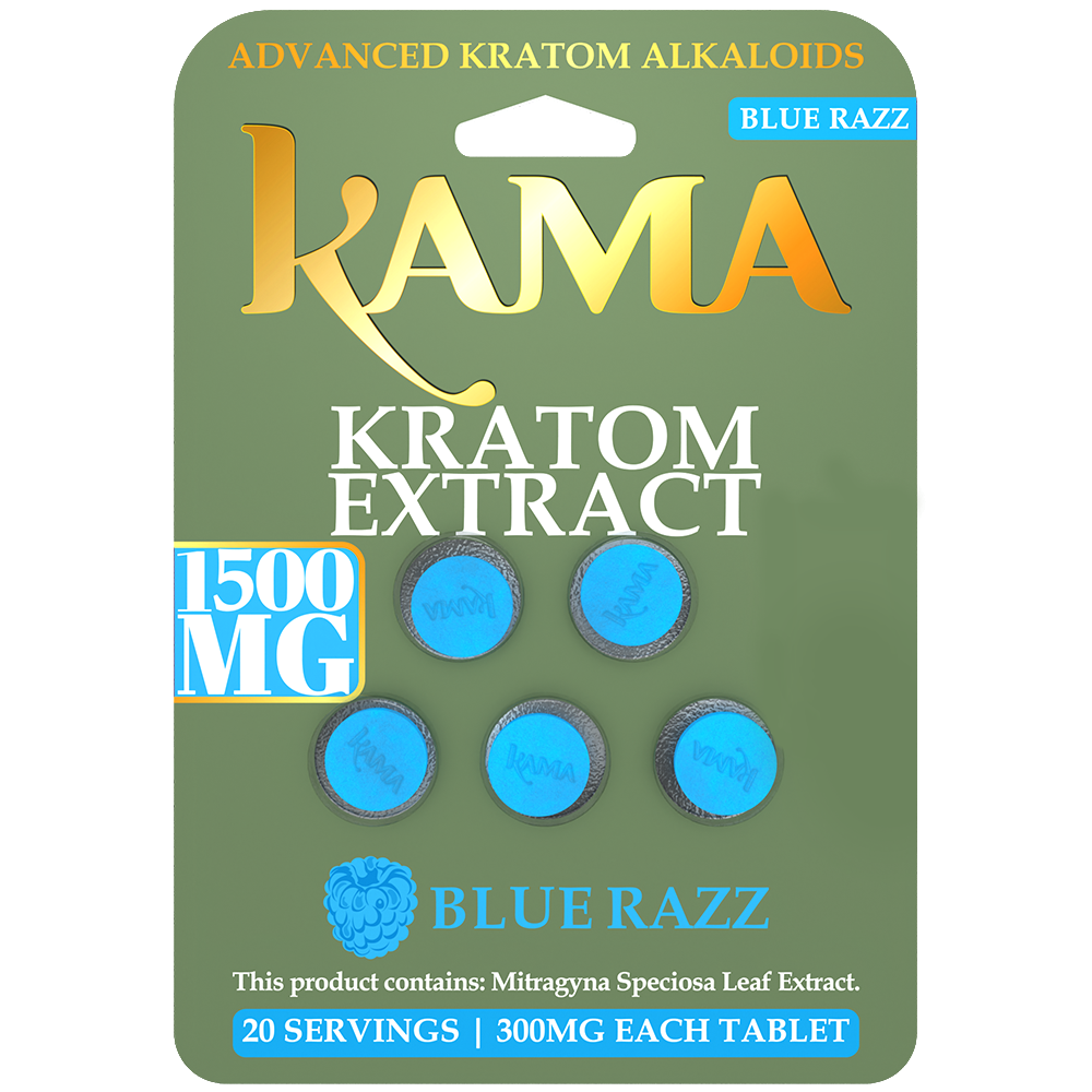 KAMA Kratom Extract 1500 MG Blue Razz